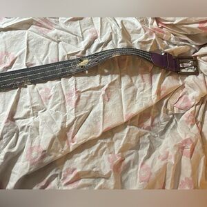 Ed Hardy Christian Audigier canvas belt size L Rose Pattern